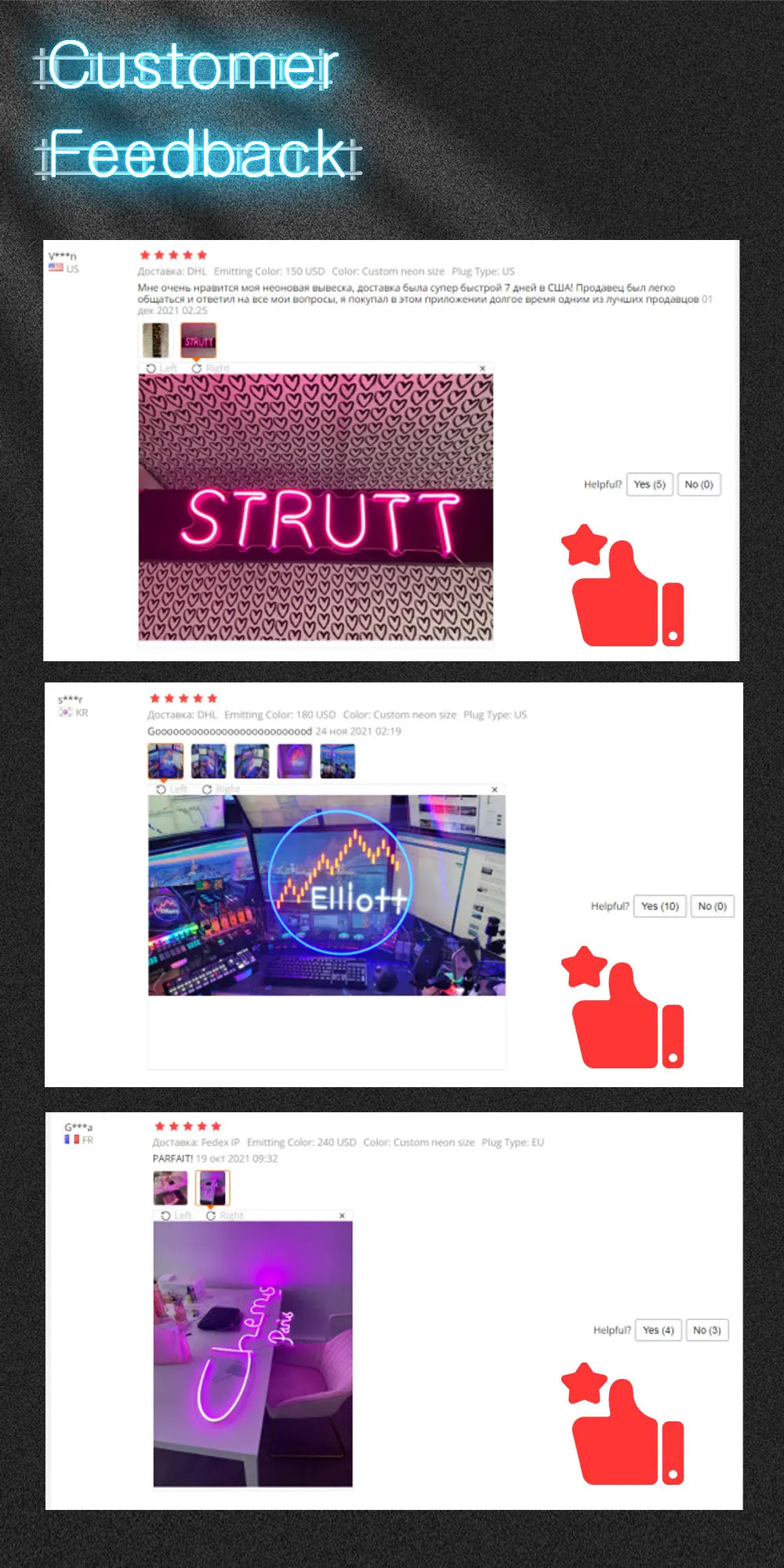 Custom Neon on Led Sign