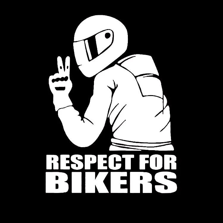 Respect Biker Sticker