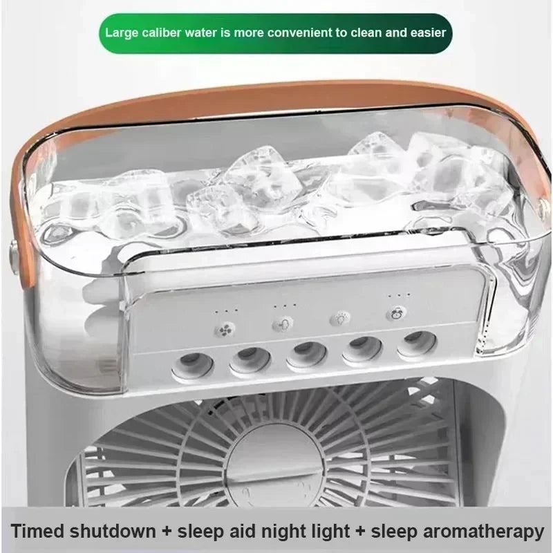 Mini Air Cooler LED Night Light Portable