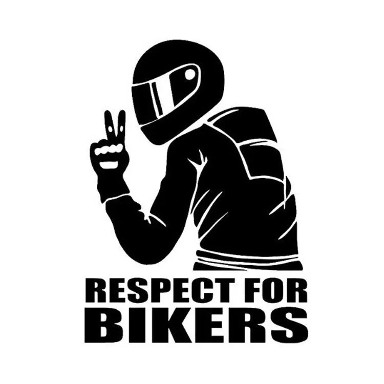 Respect Biker Sticker