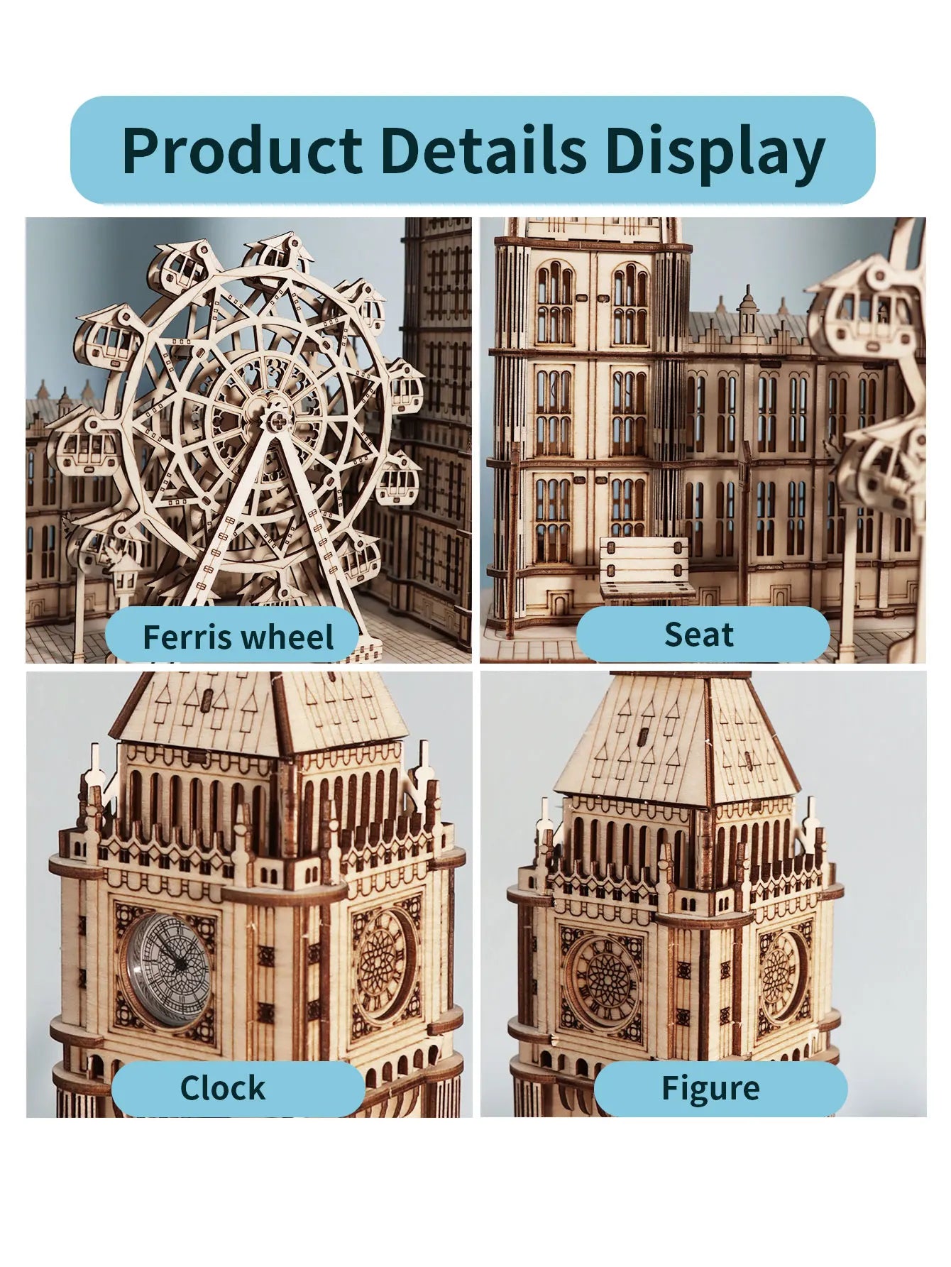 3D Wooden Puzzle Big Ben