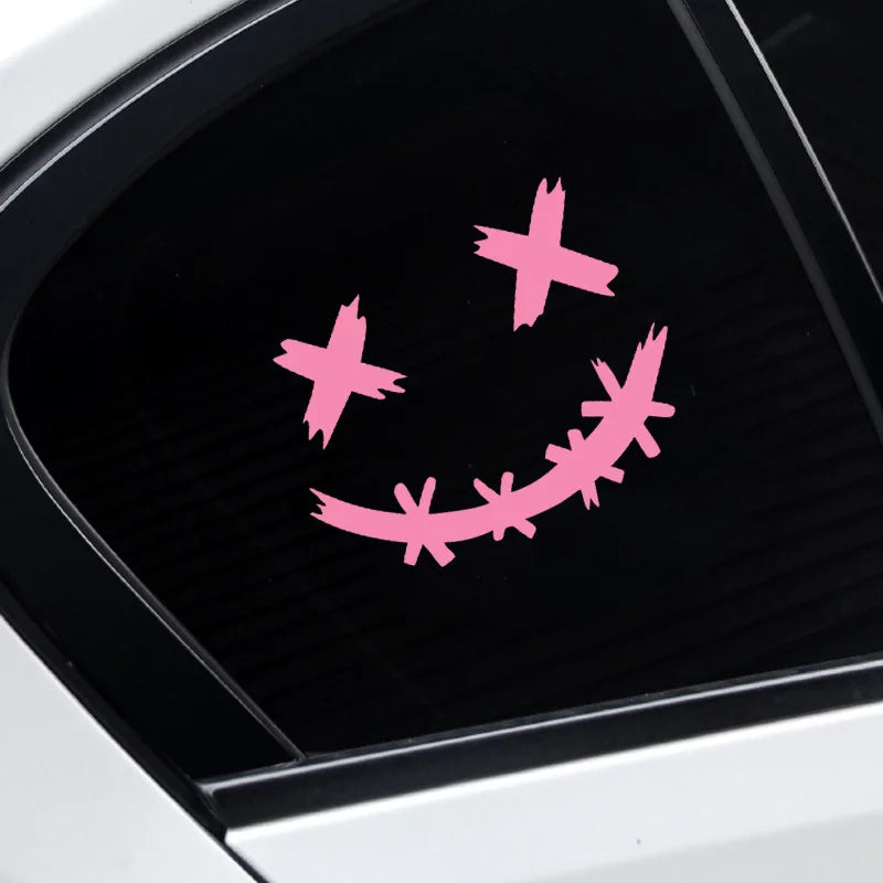 Stickers Reflective Waterproof Smile Face