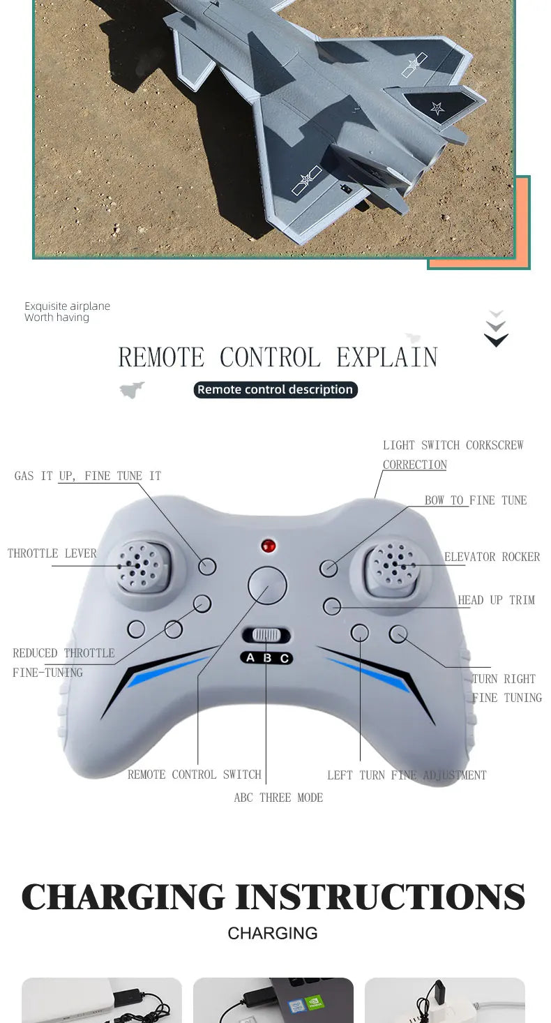 FX9630 RC J20 Fighter