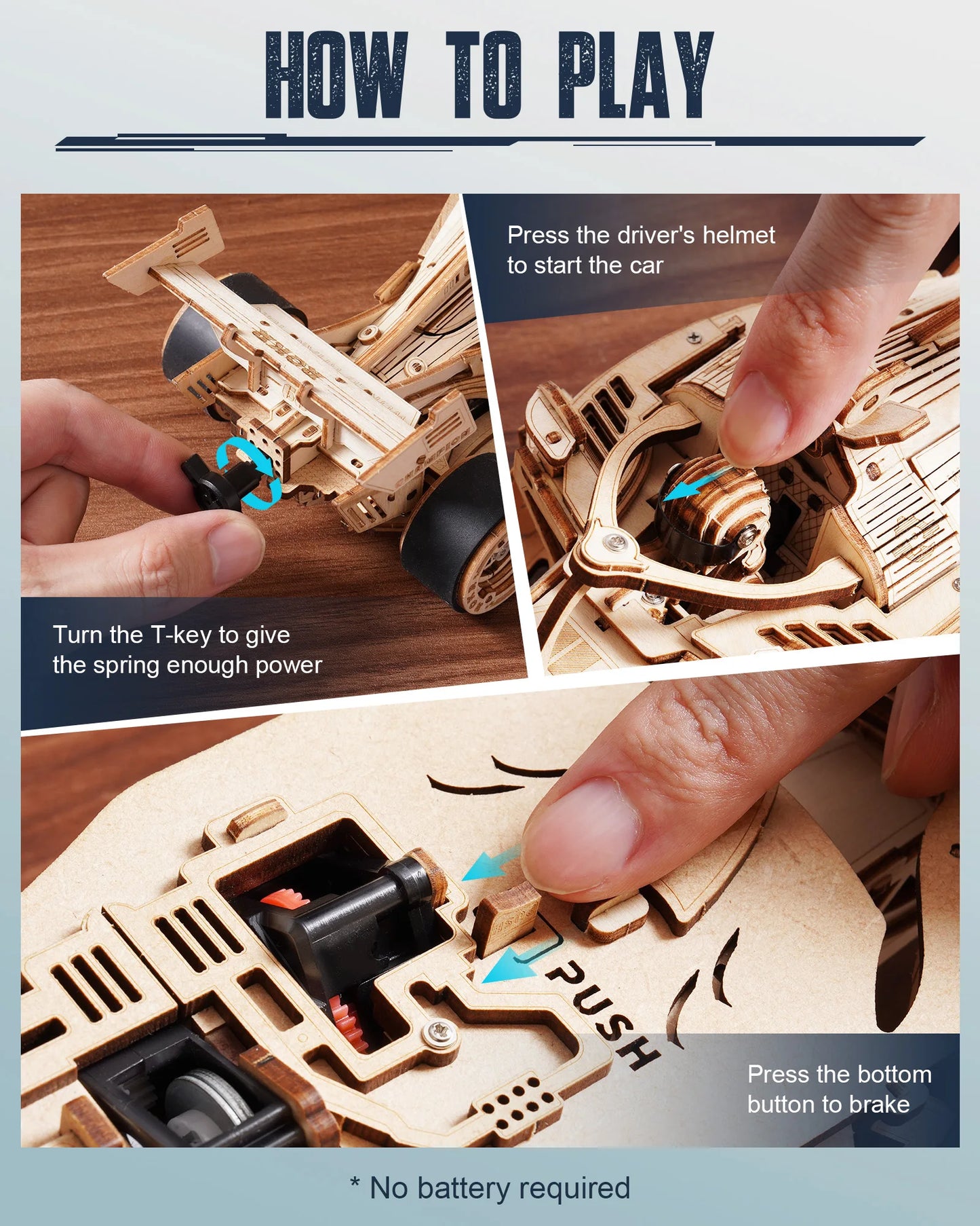 3D Wooden Racing Car Puzzle