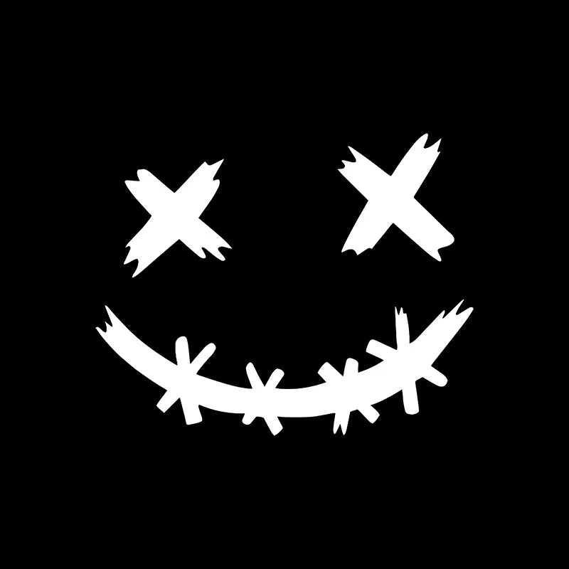 Stickers Reflective Waterproof Smile Face