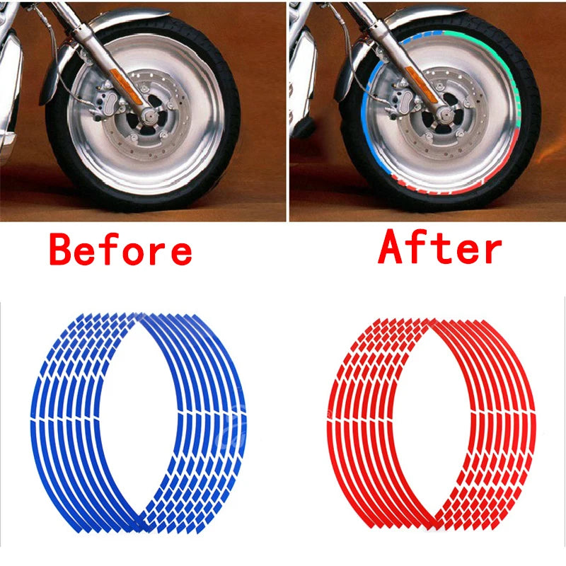 Wheel Tire Stickers Strips