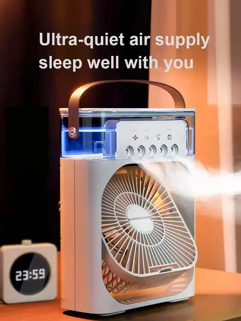 Mini Air Cooler LED Night Light Portable