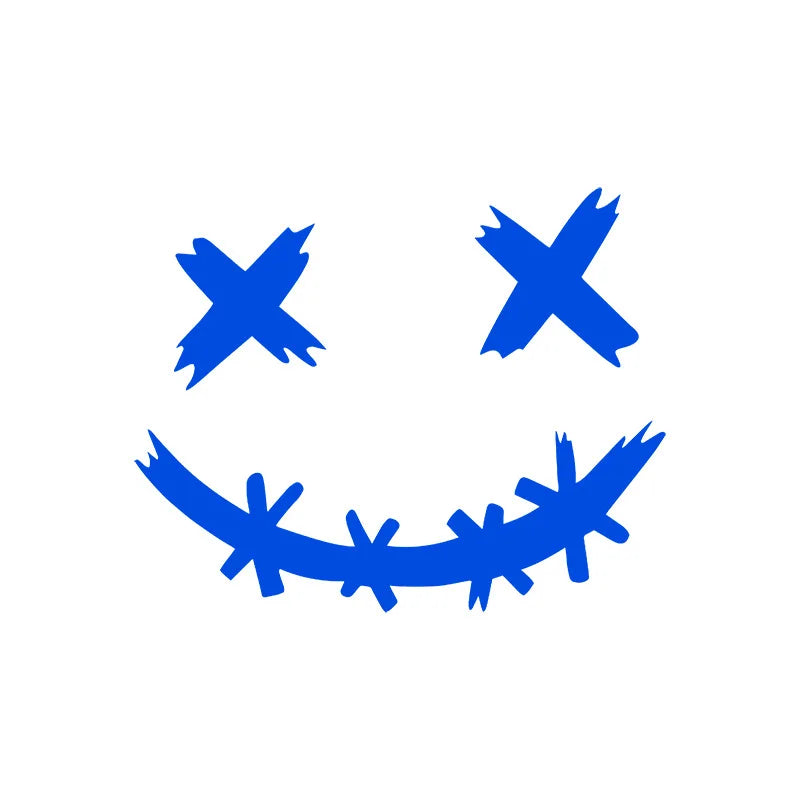 Stickers Reflective Waterproof Smile Face