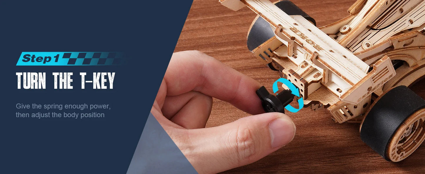 3D Wooden Racing Car Puzzle