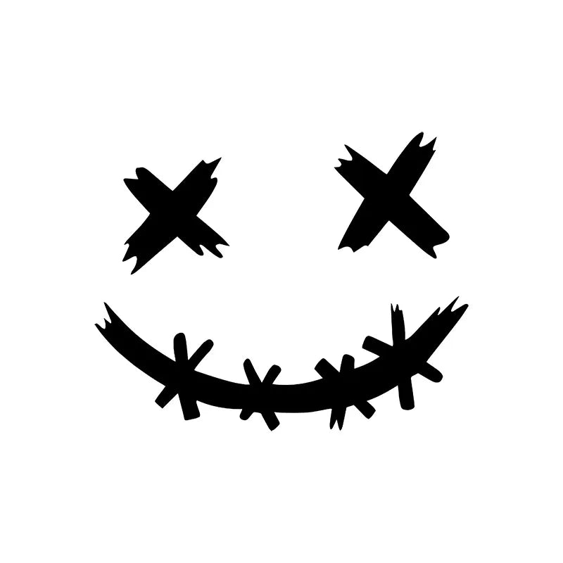 Stickers Reflective Waterproof Smile Face